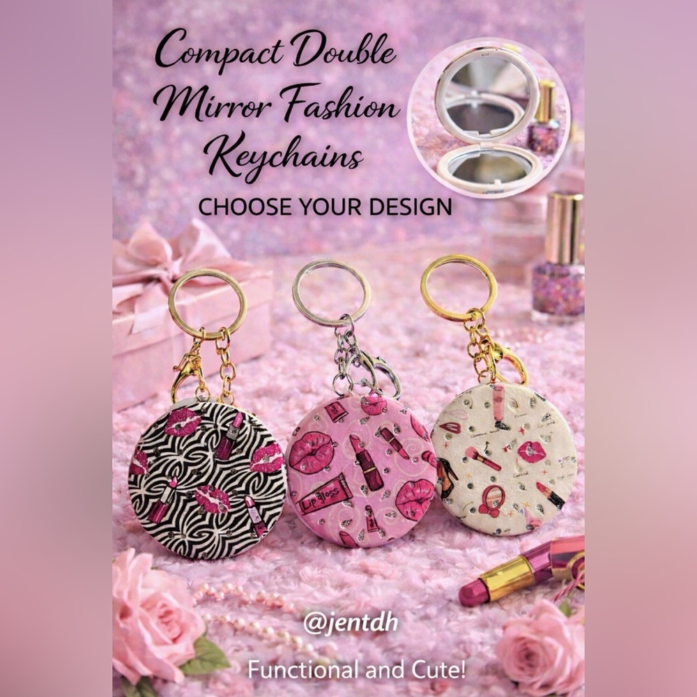 Double Mirror Keychain - Choose 1